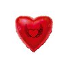 Balão Metalizado Coração Vermelho - Coração Alado preto