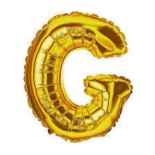 Balão metalizado letra G Dourado