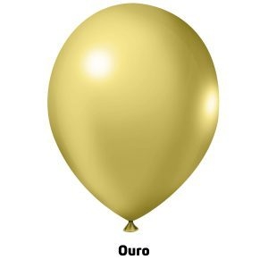 Balão de Látex Cintilante - Dourado