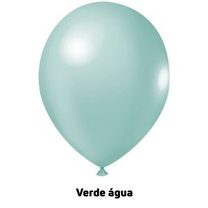 Balão de látex verde água - Bexiga de festa