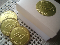 Moneda de chocolate 40