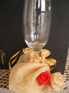 Copa grabada para bodas