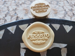 Sello de bronce para estampar en repostería