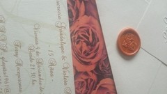 Tarjeta flores Orange