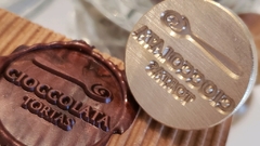 Sello de bronce personalizado para decorar tortas