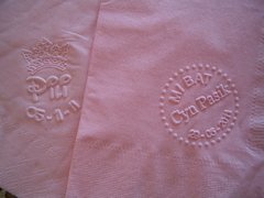 Servilletas impresas en relieve para Bar/Bat