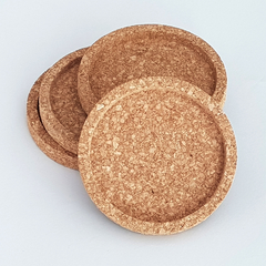Rond ][ pack 9cm | 4 posa vasos de corcho natural - tienda online