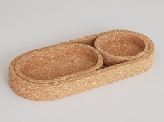 Obli][ set | 3 contenedores de corcho natural - comprar online