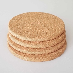 Plat][ 23cm | 1 plato de corcho natural - Corchetes® 