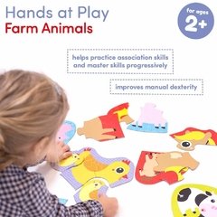 Hands at Play Farm Animals Age 2+ Puzzle - Children's Books