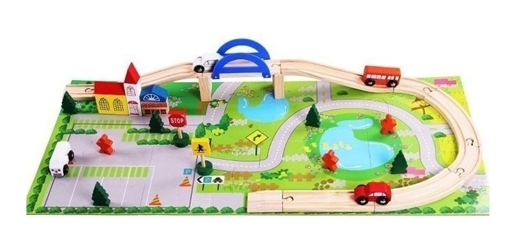 Pista Árbol De Autos De Madera Para Niños Juegos Didáctico Pista Árbol De Autos De Madera Para Niños Juegos Didáctico
