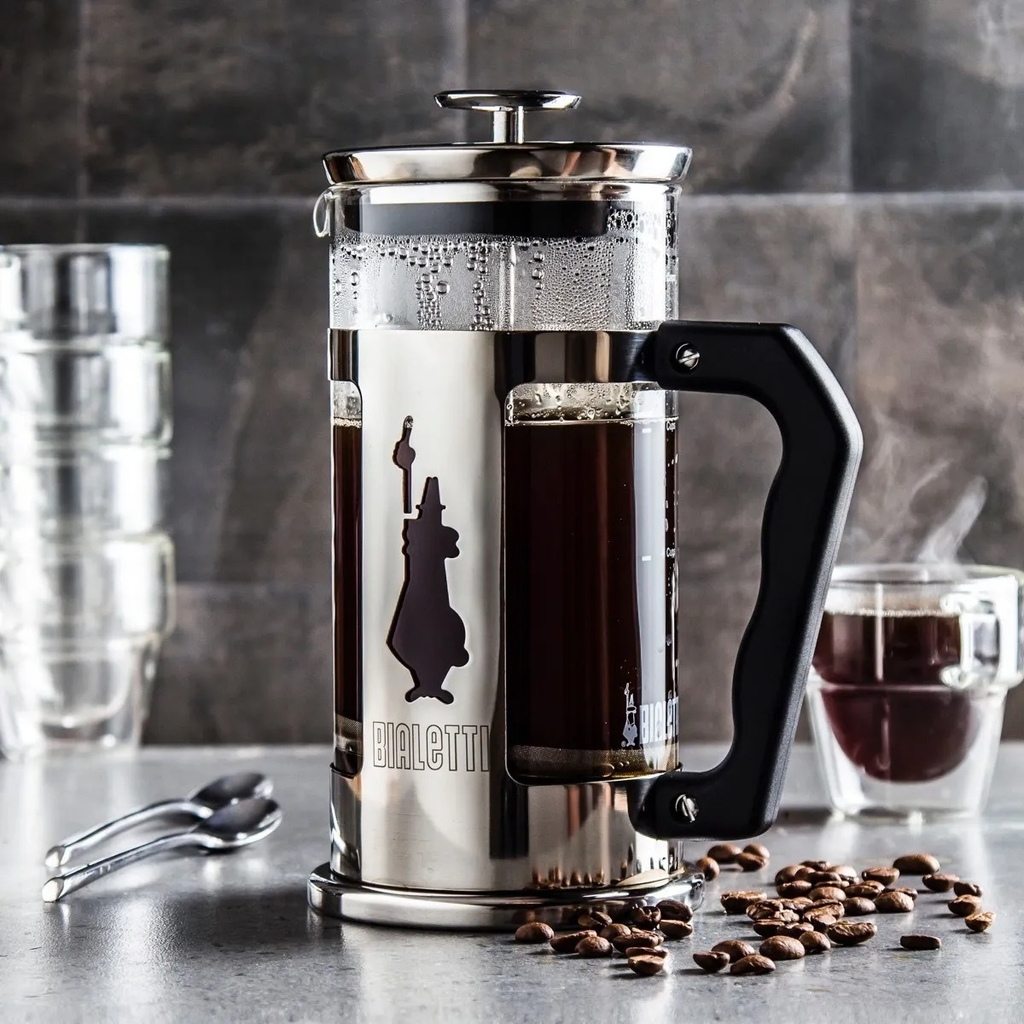 Cafetera Bialetti Preziosa 8 Cups 1l Prensa Francesa Acero