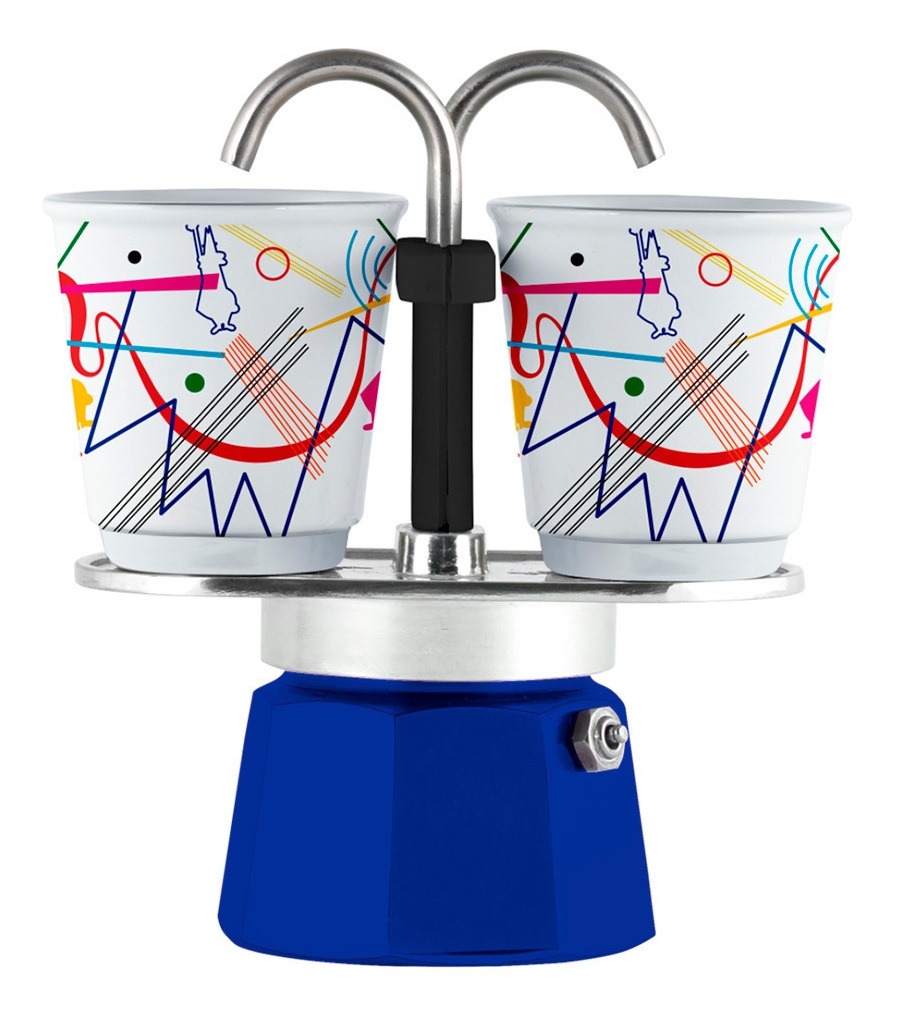 Cafetera Bialetti Set Mini Express 2 Cups Manual Kandinsky Italiana
