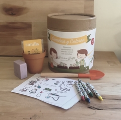 Kit infantil "Siembra y colorea" en internet