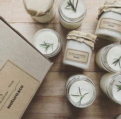 Velas aromáticas con esencia a romero - Natura