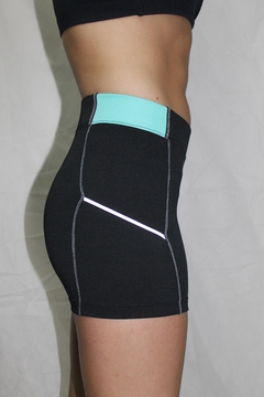 Calza Corta Mills Bloom Mujer Turquesa - PegasoPatagonia