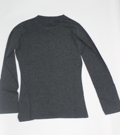 Remera Manga Larga Algodón de Mujer New Balance Street Vintage Plomo - comprar online