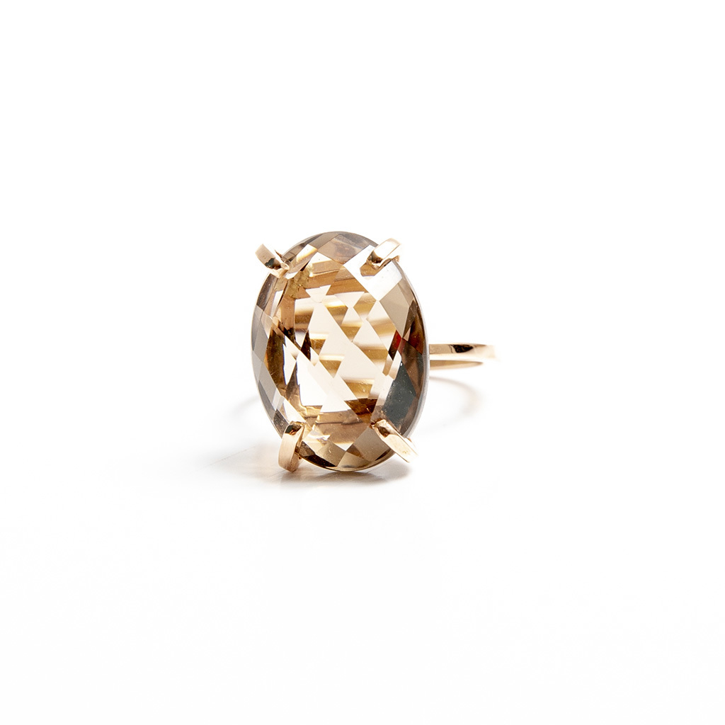 Smoked Topaz Cocktail Ring - buy online