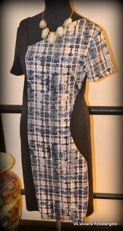Vestido Jackie diseño Gloria en grises - comprar online