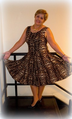 Vestido Godet Animal Print - tienda online
