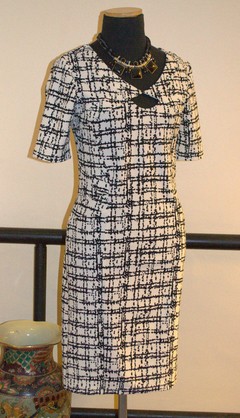 Vestido Fantasía Nix Blancos y negros