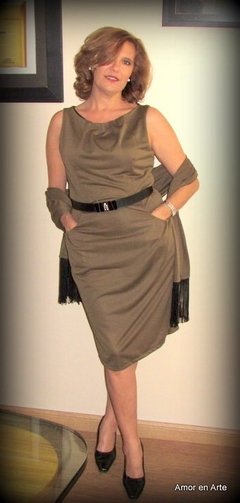 Vestido diseño Lucía en crep de seda