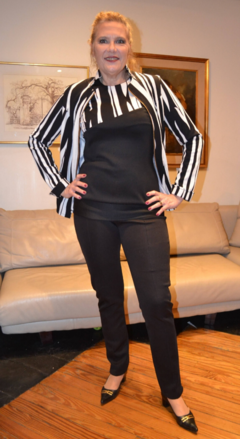Conjunto Camperita y Remera Canis Blanco y negro - comprar online