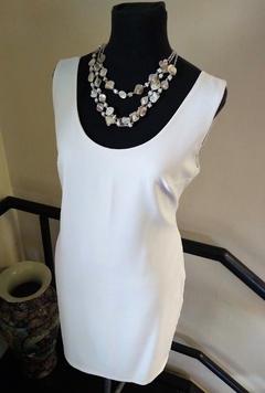 Vestido Jackie Crep elastizado Color Manteca - comprar online