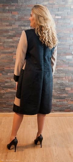 Imagen de Traje abrigo y vestido en Gamuza