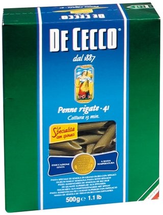 De Cecco® PENNE RIGATE C/ESPINACA DE CECCO X 500G