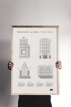 Cuadro Teatros de BS. AS. - comprar online