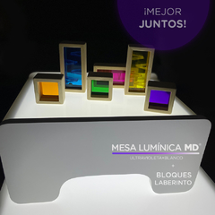 Mesa Lumínica MD Clásica + Bloques laberinto - tienda online