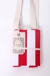 BOLSA CON DIVISIONES RAYADO ROJO