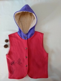Chaleco Multicolor con corderito talle 6 SIN STOCK - tienda online