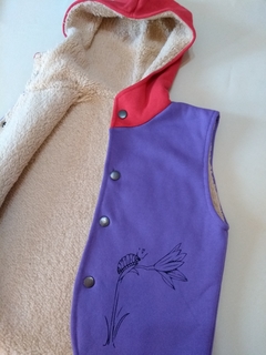 Chaleco Multicolor con corderito talle 6 SIN STOCK - yapeyuinfantil