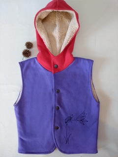 Chaleco Multicolor con corderito talle 6 SIN STOCK en internet