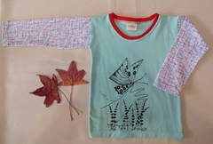 Remera Aqua Mariposa