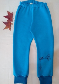 Pantalón Juego Flor Silvestre Turquesa - yapeyuinfantil