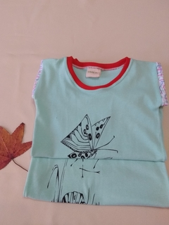 Remera Aqua Mariposa - comprar online