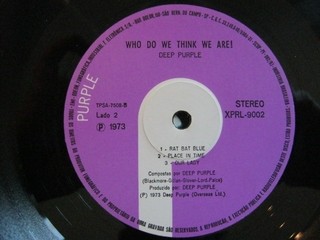 Deep Purple - Who Do We Think We Are [LP] - 180 Selo Fonográfico