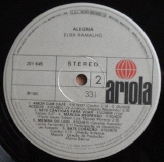 Elba Ramalho - Alegria [LP] - loja online