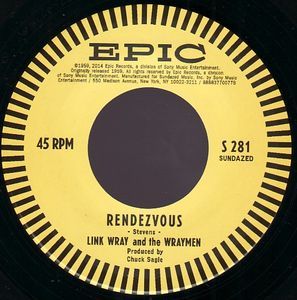 Link Wray & The Wraymen - Slinky / Rendezvous [Compacto] - 180 Selo Fonográfico