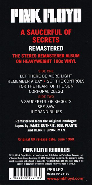 Pink Floyd - A Saucerful of Secrets [LP] - loja online