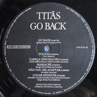 Titãs - Go Back [LP] na internet