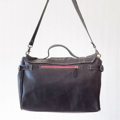 cartera cuero negro apliques de bronce bañados en plata bolso handbag bag