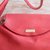cartera cuero rojo roja tomate colorada red apliques de bronce bañados en plata bolso handbag bag