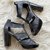 Marion Glitter Black Sandals