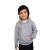 BUZO INFANTIL CANGURO FRIZA SUBLIMABLE GRIS MELANGE