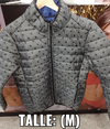 Campera gris lunares