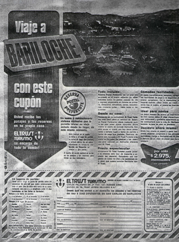 Viaje a Bariloche para El Trust Turismo - 1976